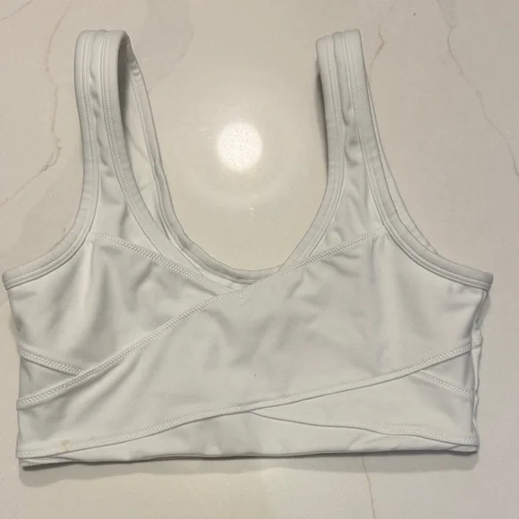 Varley Elegant White Sports Bra - Picture 3 of 9